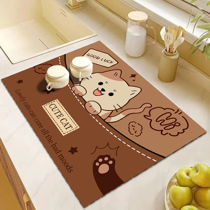 Cute Cartoon Dog Kitchen Mat Acalora