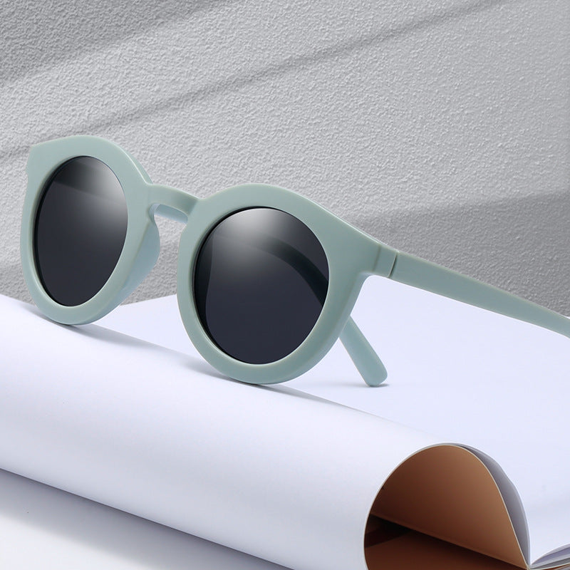 Women's round sunglasses with trendy design and UV protection Bowlift