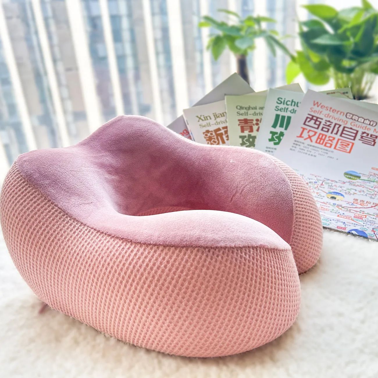 Women's Ergonomic Neck Support Pillow with Relaxing Massage Function Karnz