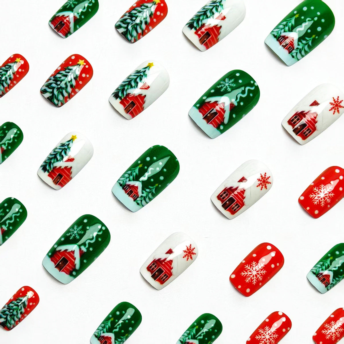 Holiday-Themed Festive Nail Art Acalora