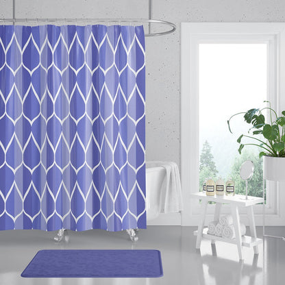 Contemporary Diamond Pattern Shower Curtain