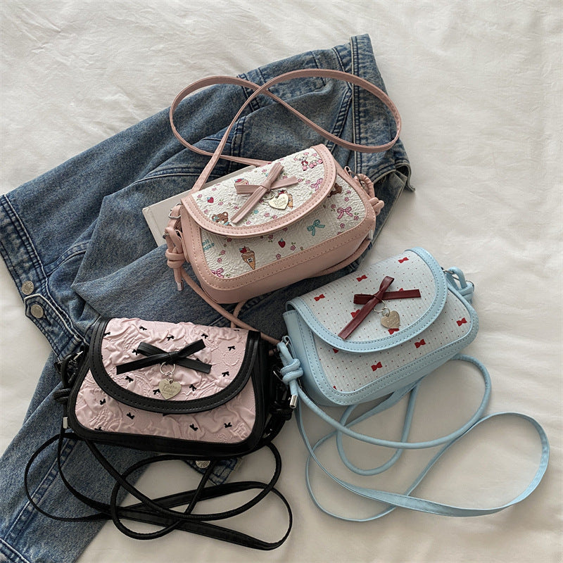 Adorable Bow-Embellished Crossbody Bag Acalora