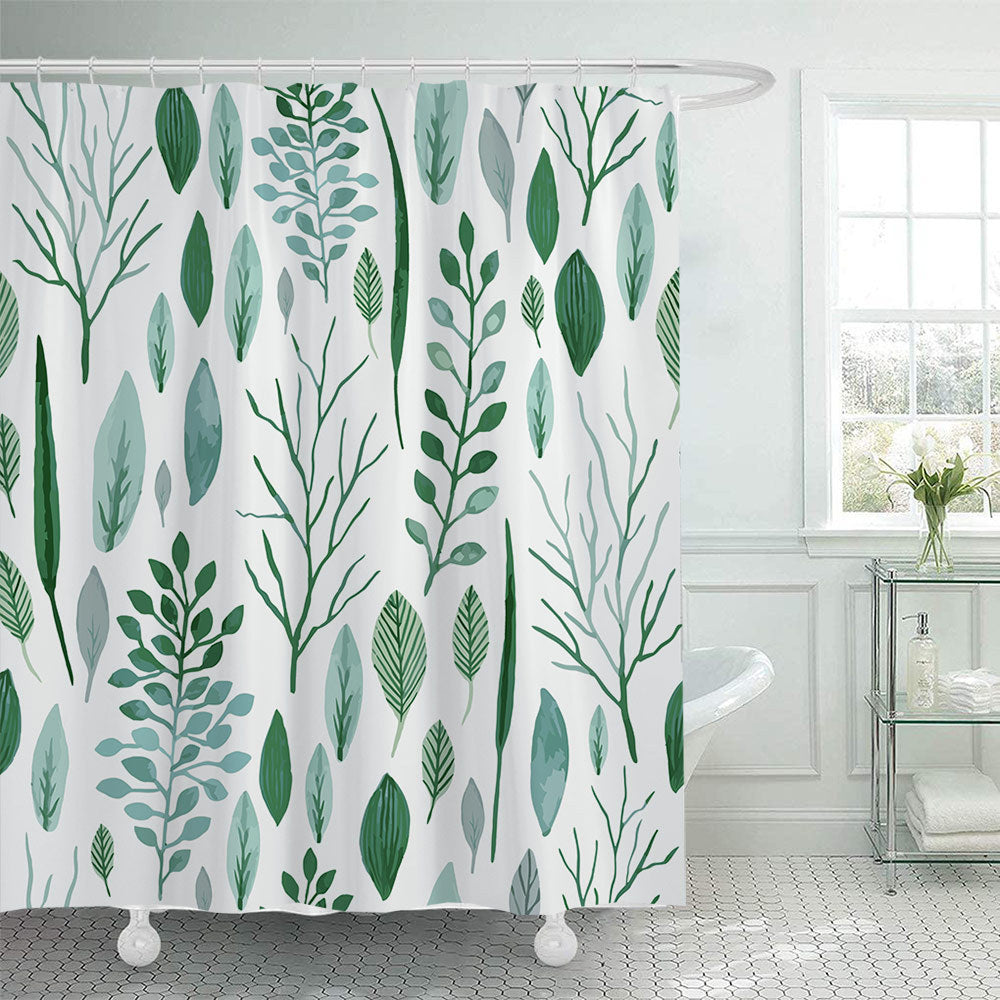 Botanical Illustration Shower Curtain