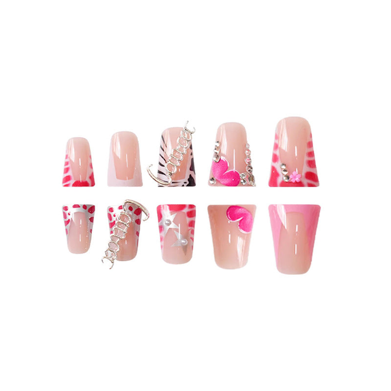 Floral Design Press-On Nail Set Acalora