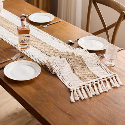 Elegant Knitted Table Runner