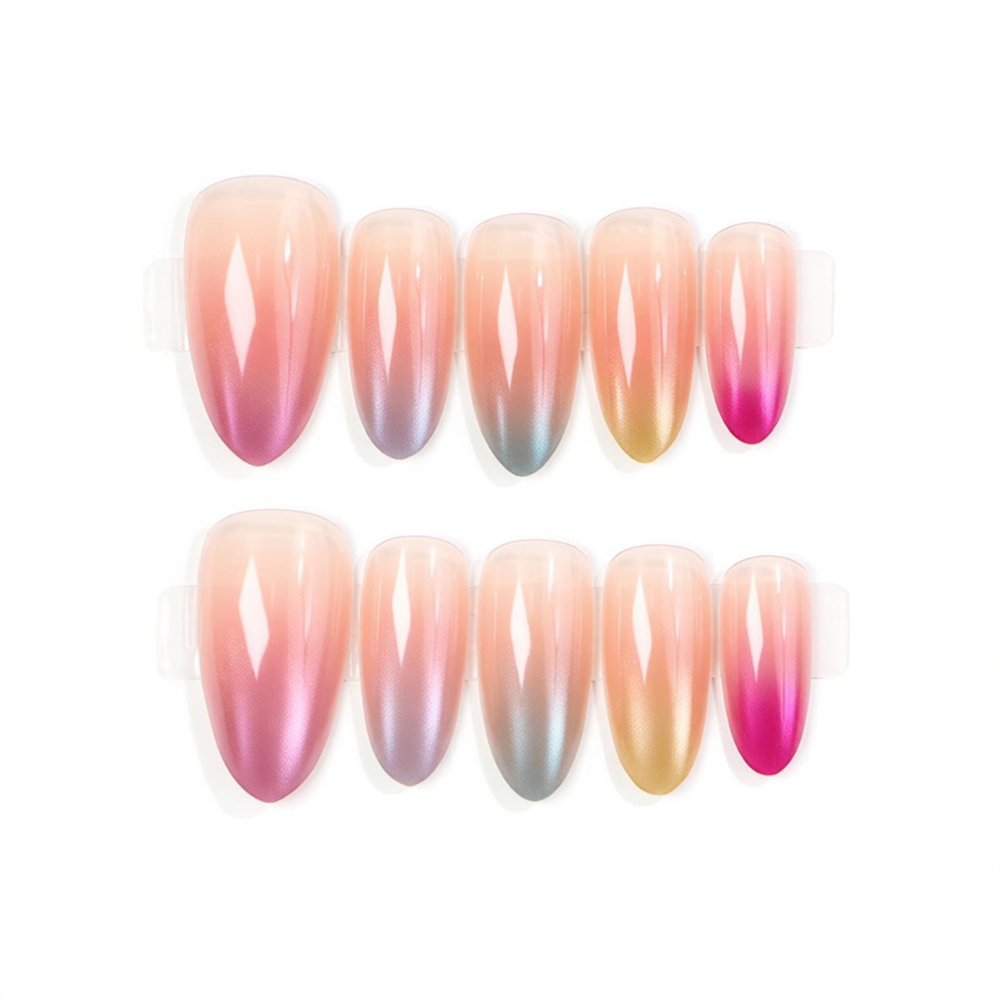 Ombre Gradient Press-On Nail Set Acalora