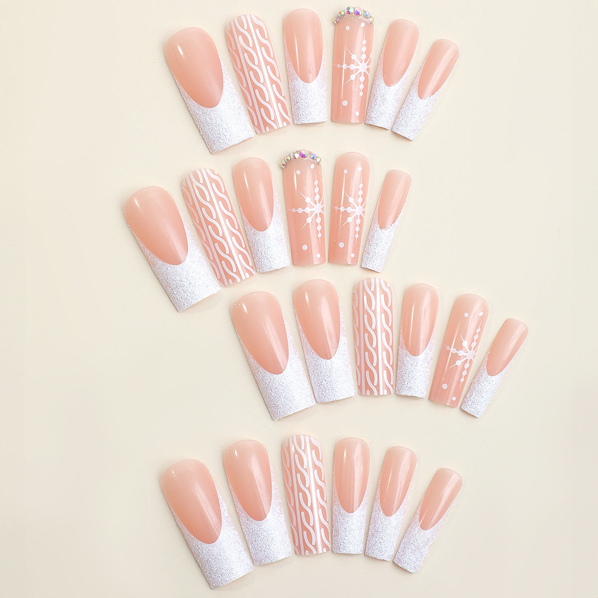 Holiday-Themed Decorative Press-On Nail Set Acalora