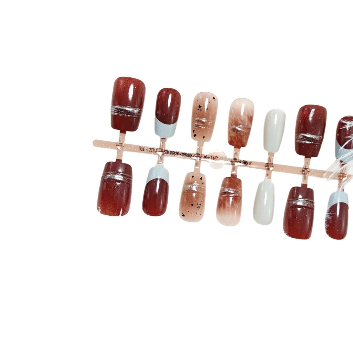 Artificial nails with elegant decorative accents Acalora