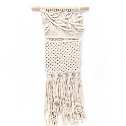 Macrame Wall Hanging with Elegant Fringe Look Acalora