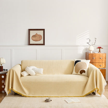 Textured Woven Sofa Throw Blanket