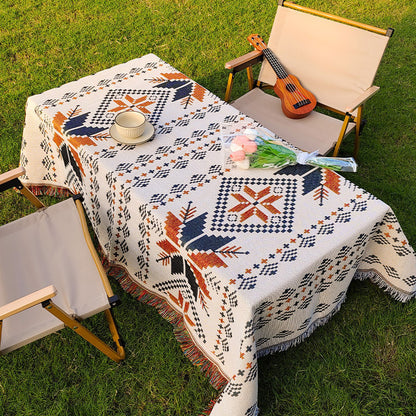 Bohemian Designed Picnic Tablecloth