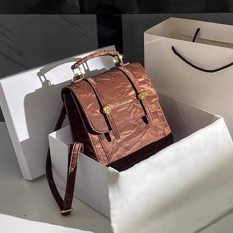 Vintage-Inspired Structured Mini Backpack Acalora