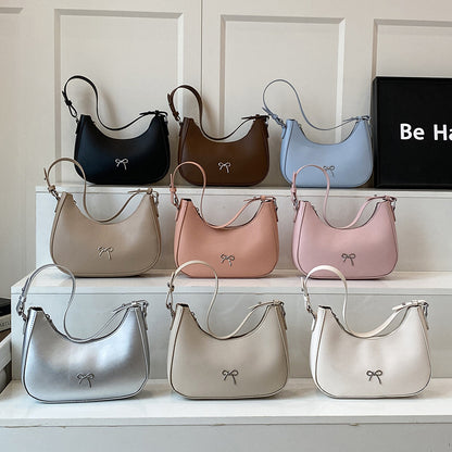 Stylish Bow Detail Shoulder Bag Acalora