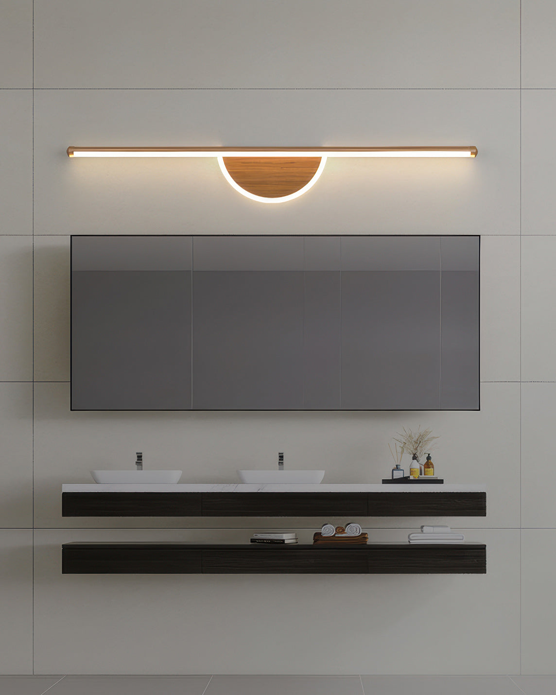 Skanto | Modern Wooden Arc Wall Lamp