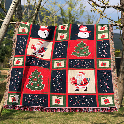 Festive Patterned Throw Blanket