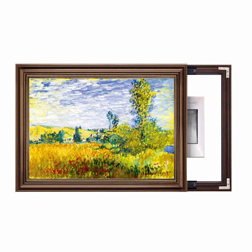 Framed Garden Scene Artwork