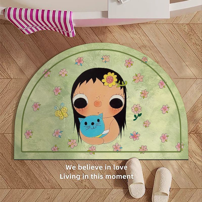 Cartoon-Themed Area Bath Mat