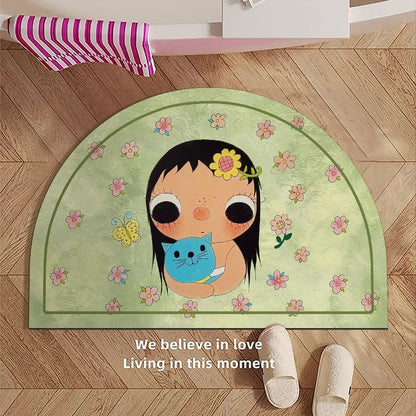 Cartoon-Themed Area Bath Mat