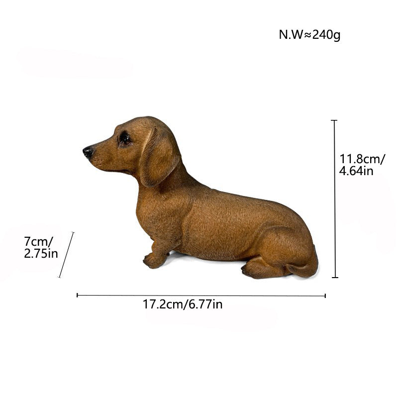 Colorful decorative figure of a dog in modern design Acalora