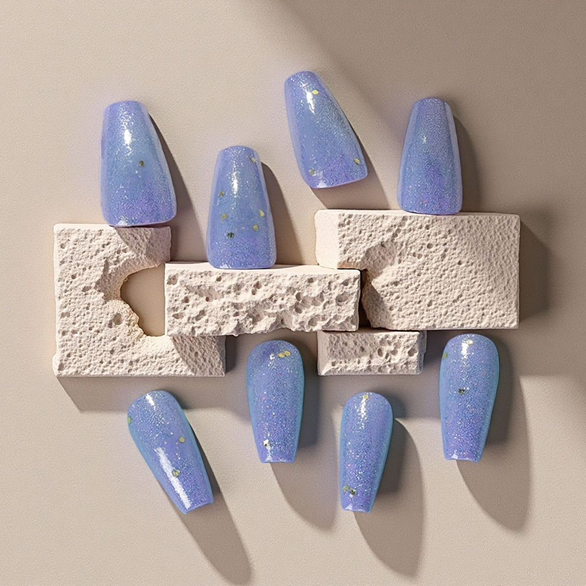Glittering artificial nails Acalora