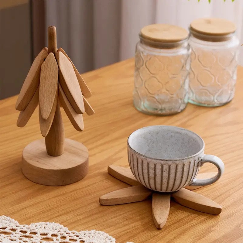 Skanto | Noble Wood-Look Coasters