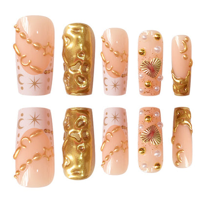 Premium Decorative Press-On Nail Art Acalora