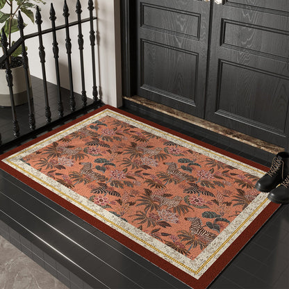 Floral Print Decorative Entry Mat
