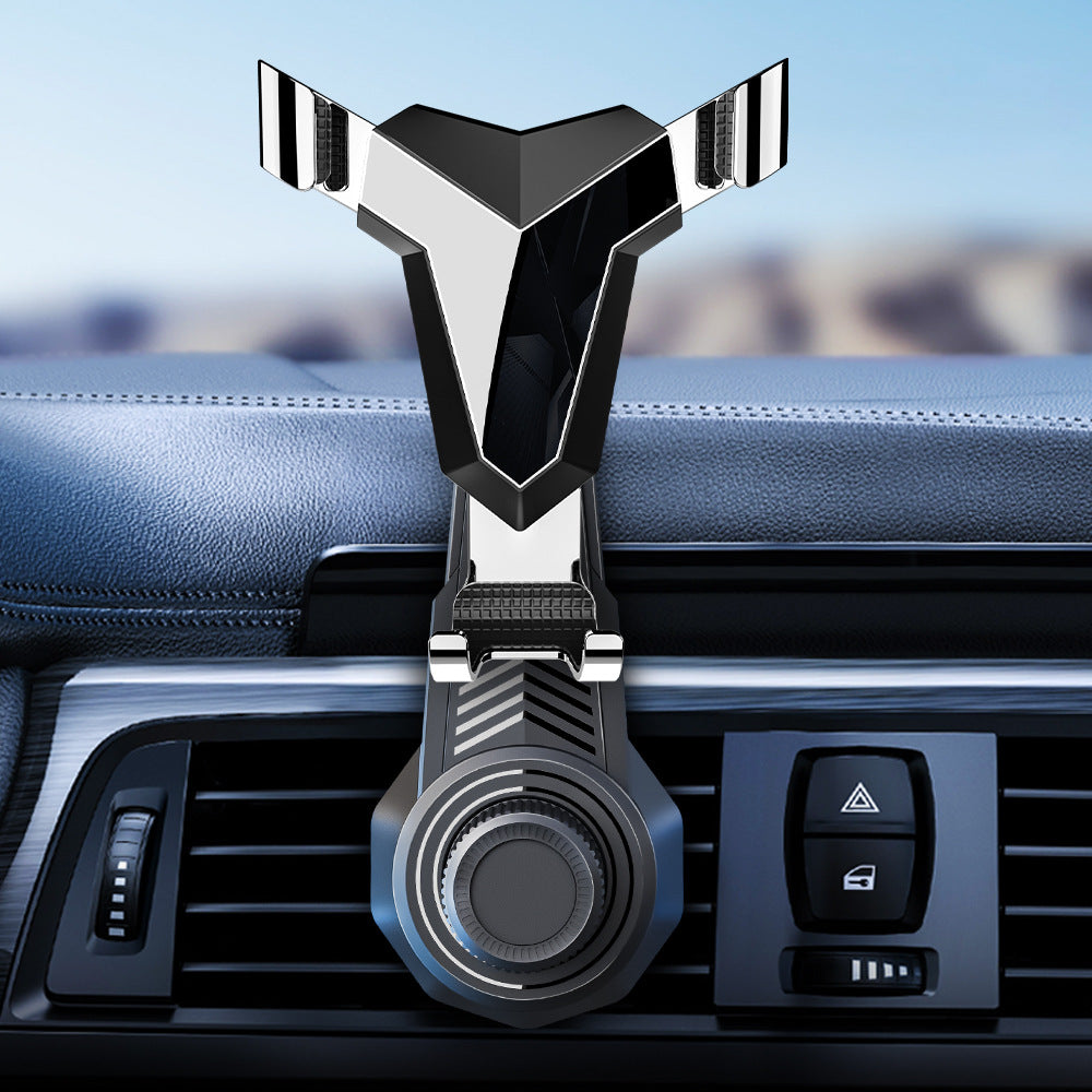 Adjustable gravity air vent smartphone car mount with full rotation joint Bowlift