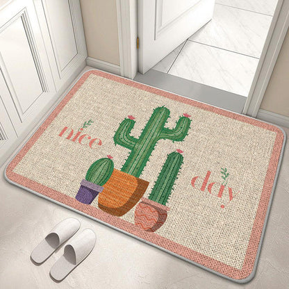 Decorative Floral Welcome Mat