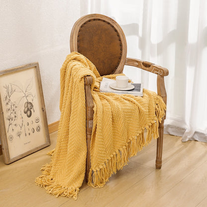 Unisex Cozy Knitted Blanket
