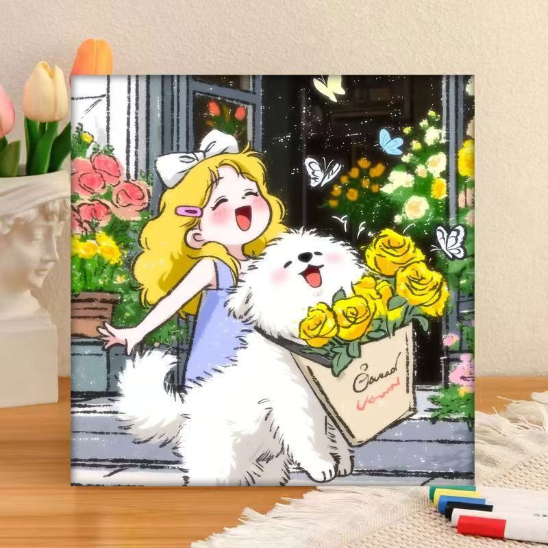 Whimsical Character Art Canvas Print