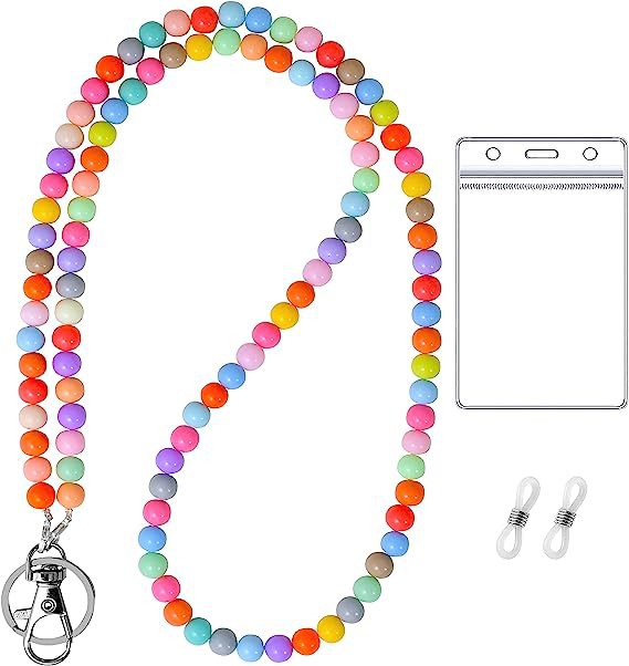 Beaded Lanyard with ID Holder Acalora