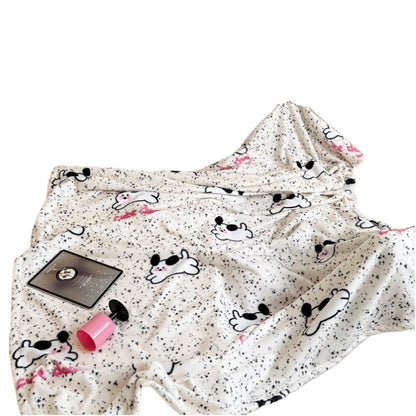 Cozy Plush Cartoon Dog-Themed Throw Blanket