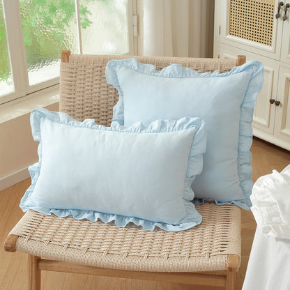 Frilled Decorative Throw Pillow