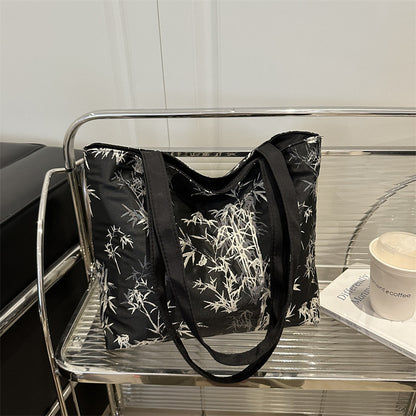 Stylish Bamboo Print Tote Bag Acalora