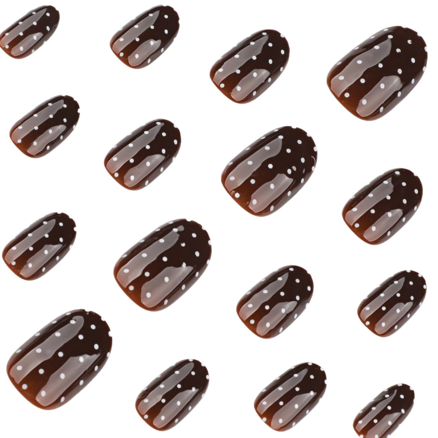 Trendy Polka Dot Press-On Nails Acalora