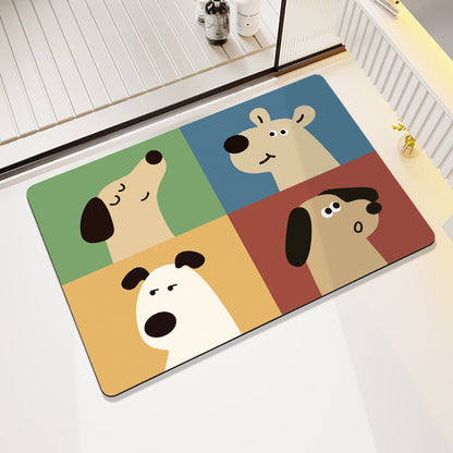 Modern Artistic Bath Mat Acalora