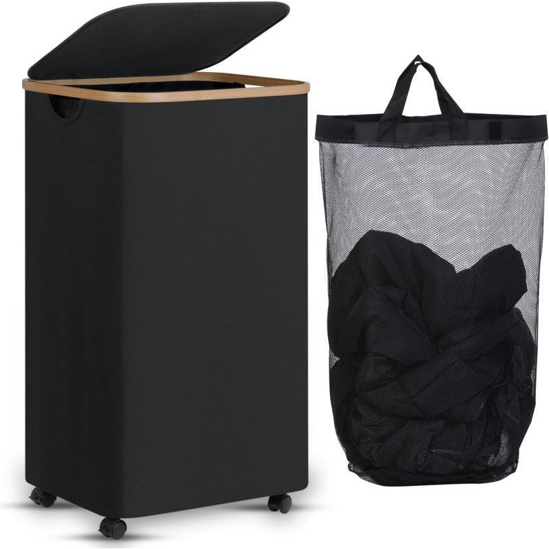 High-quality laundry basket with removable and washable inner bag Acalora