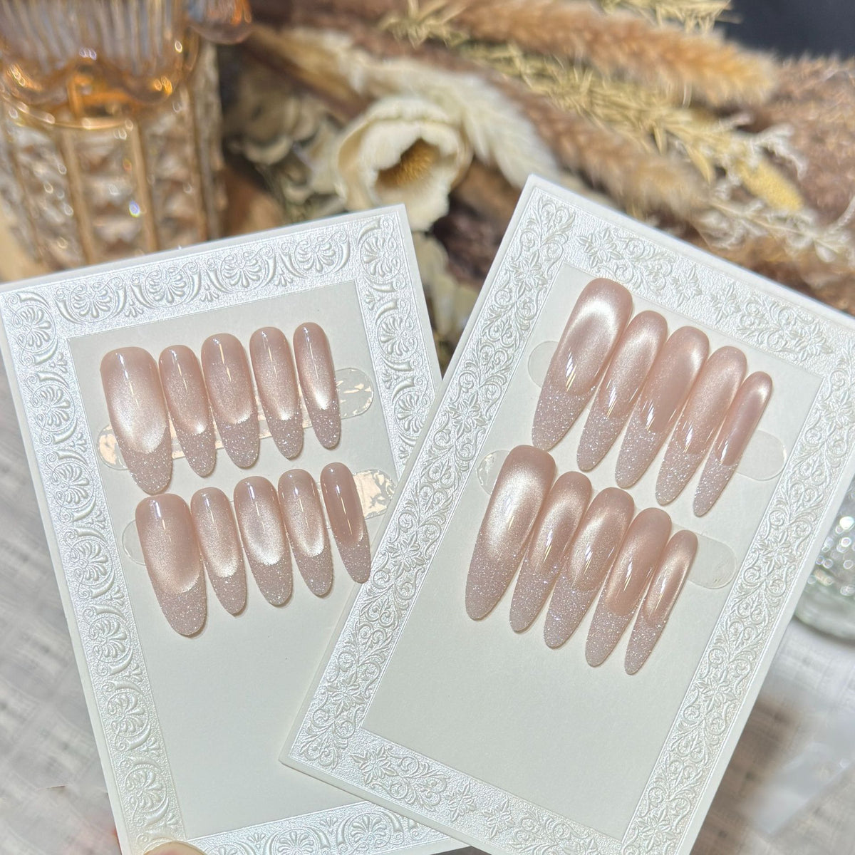 Glossy Press-On Nails Set Acalora