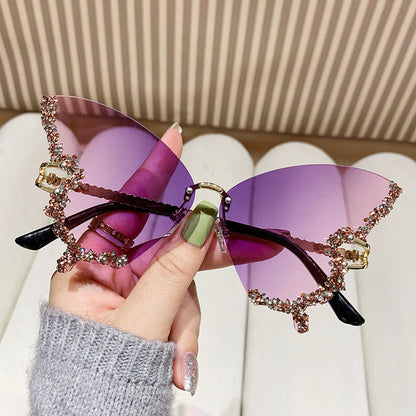 Women's extravagant sunglasses with sparkling butterfly design Kalsten