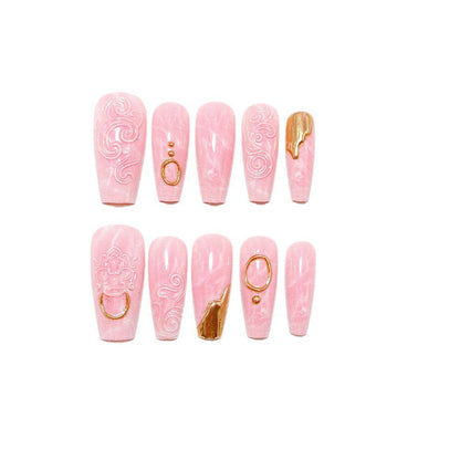 Artificial nails with elegant decorations Acalora