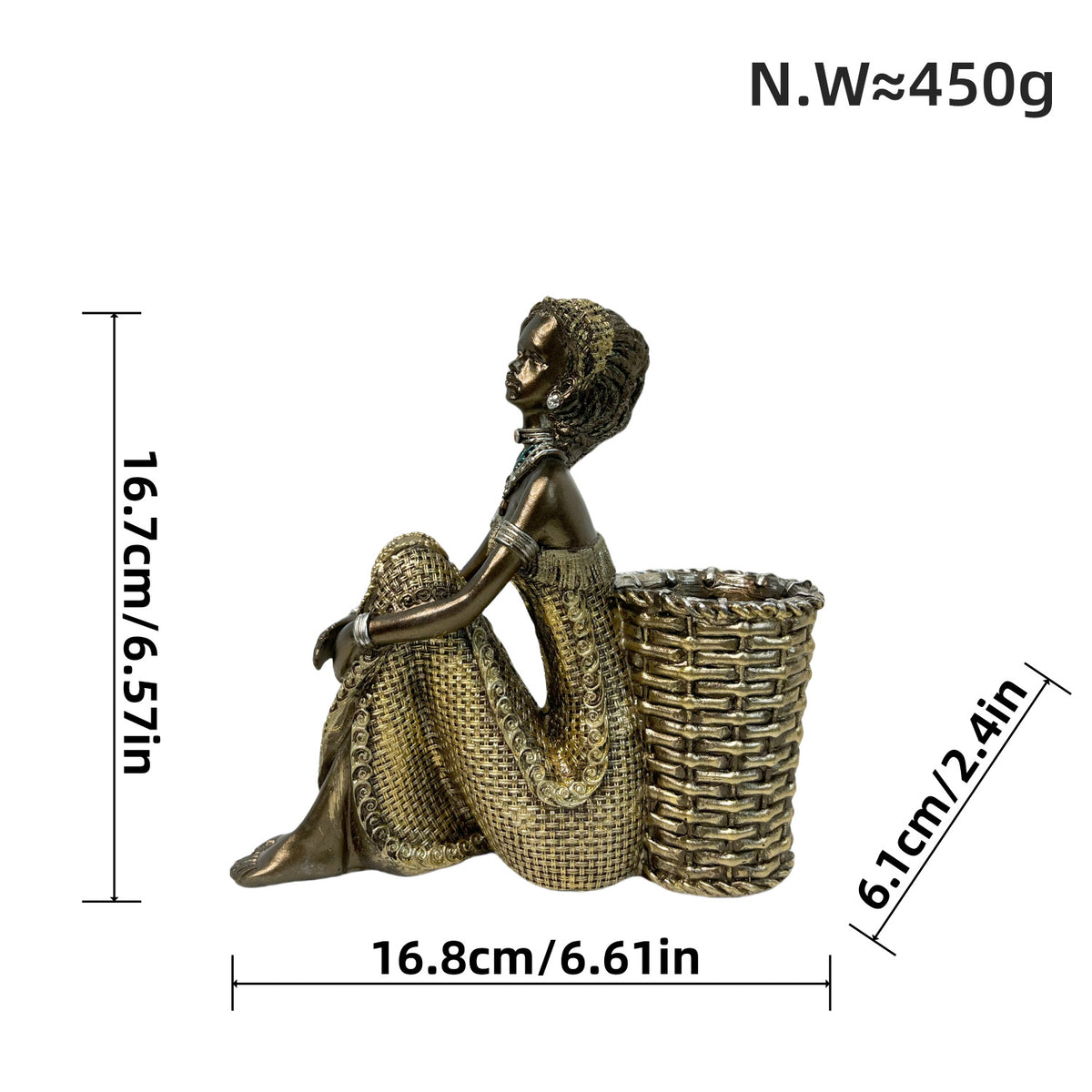 Decorative deer figure with glitter details Acalora