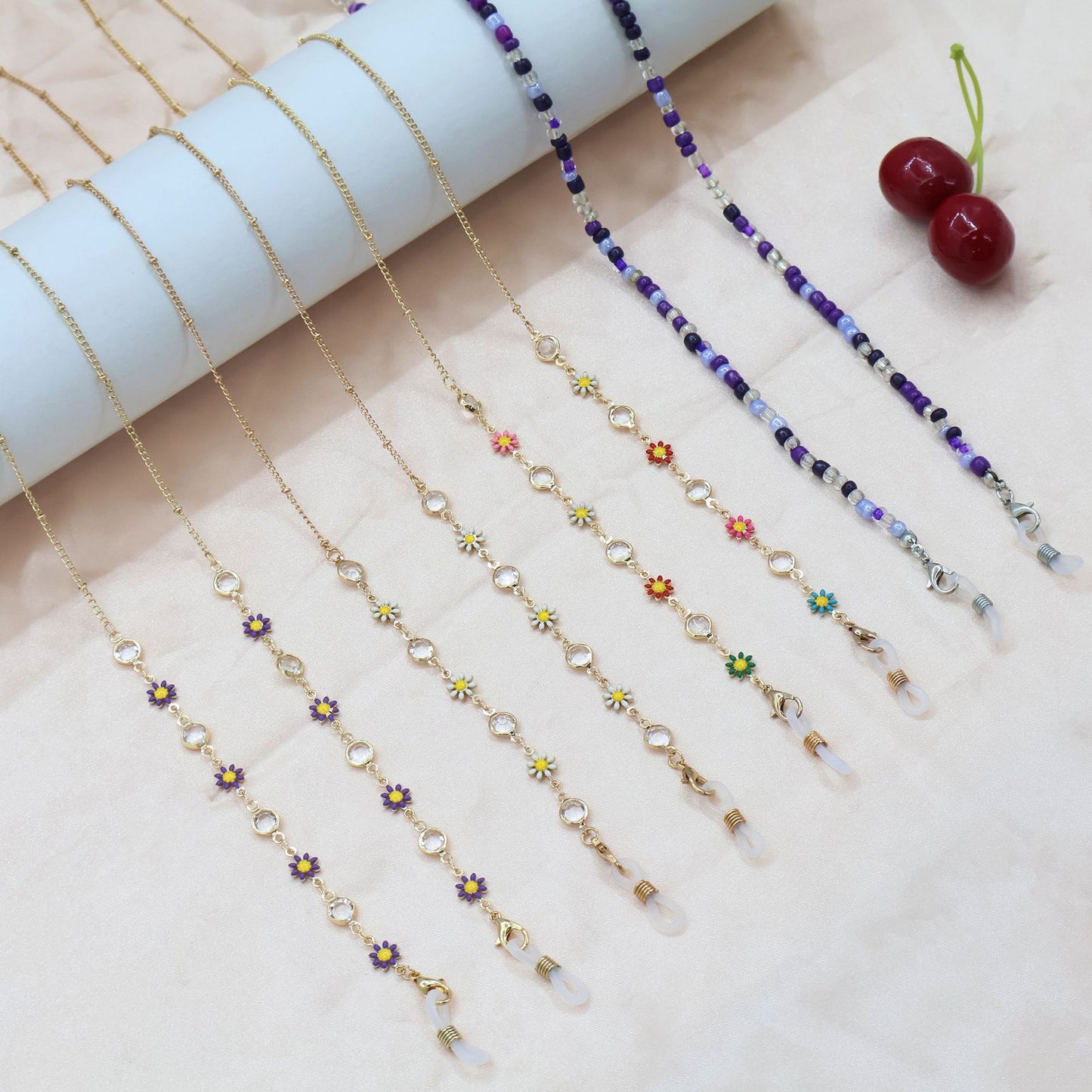 Beaded Eyewear Chain Holder Acalora