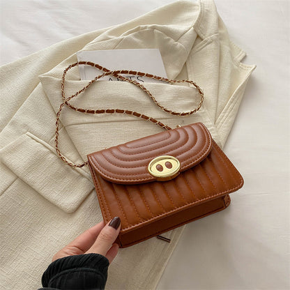 Quilted Chain Link Crossbody Handbag Acalora