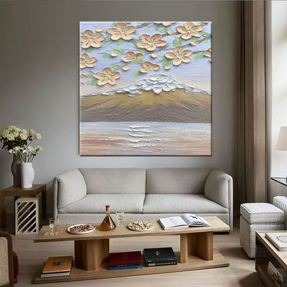 Textured Floral Landscape Wall Art