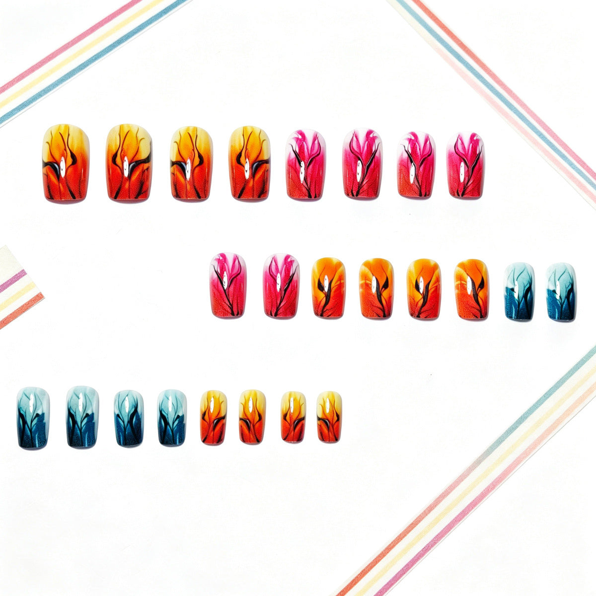 Autumn Leaf-Inspired Nail Art Design Acalora