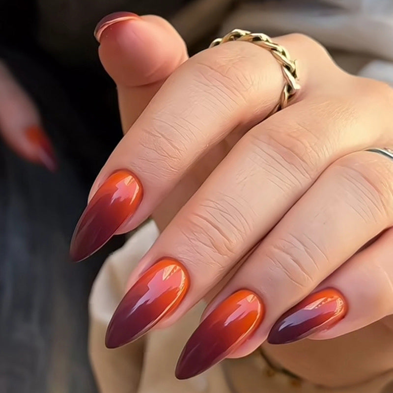 Ombre Stiletto Press-On Nails Set Acalora