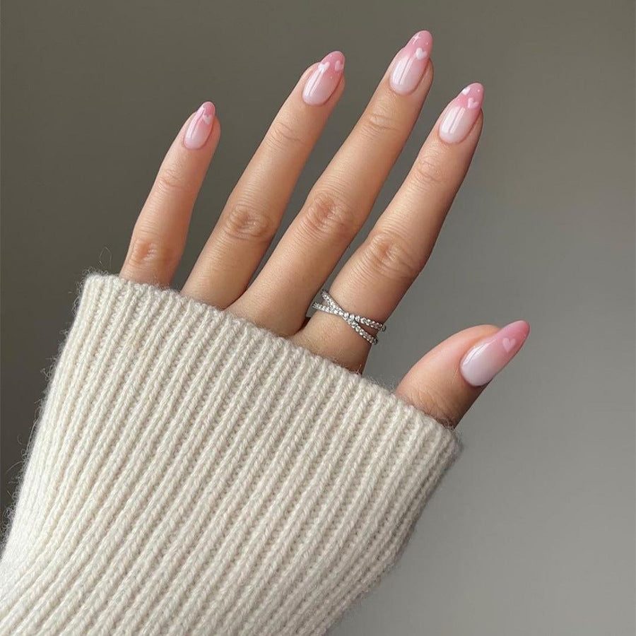 Elegant Almond-Shaped Press-On Nail Set Acalora