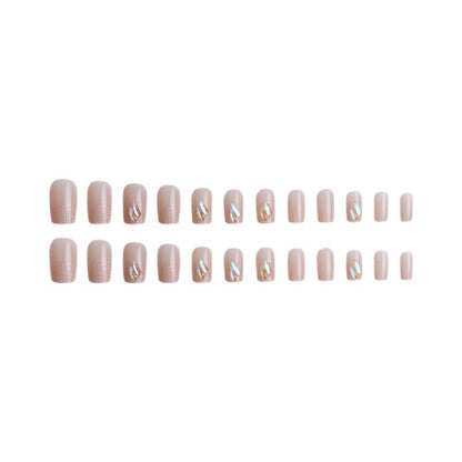 Acrylic nail set with sparkling holographic accents Acalora