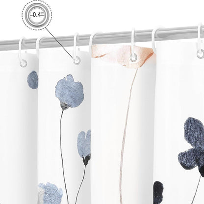 Floral-Print Shower Curtain